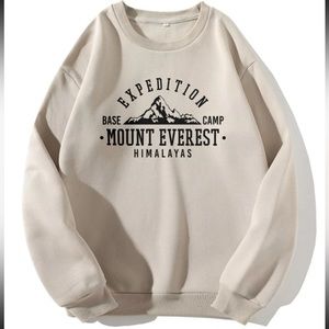 NEW Sweatshirt pullover Beige/Cream size M